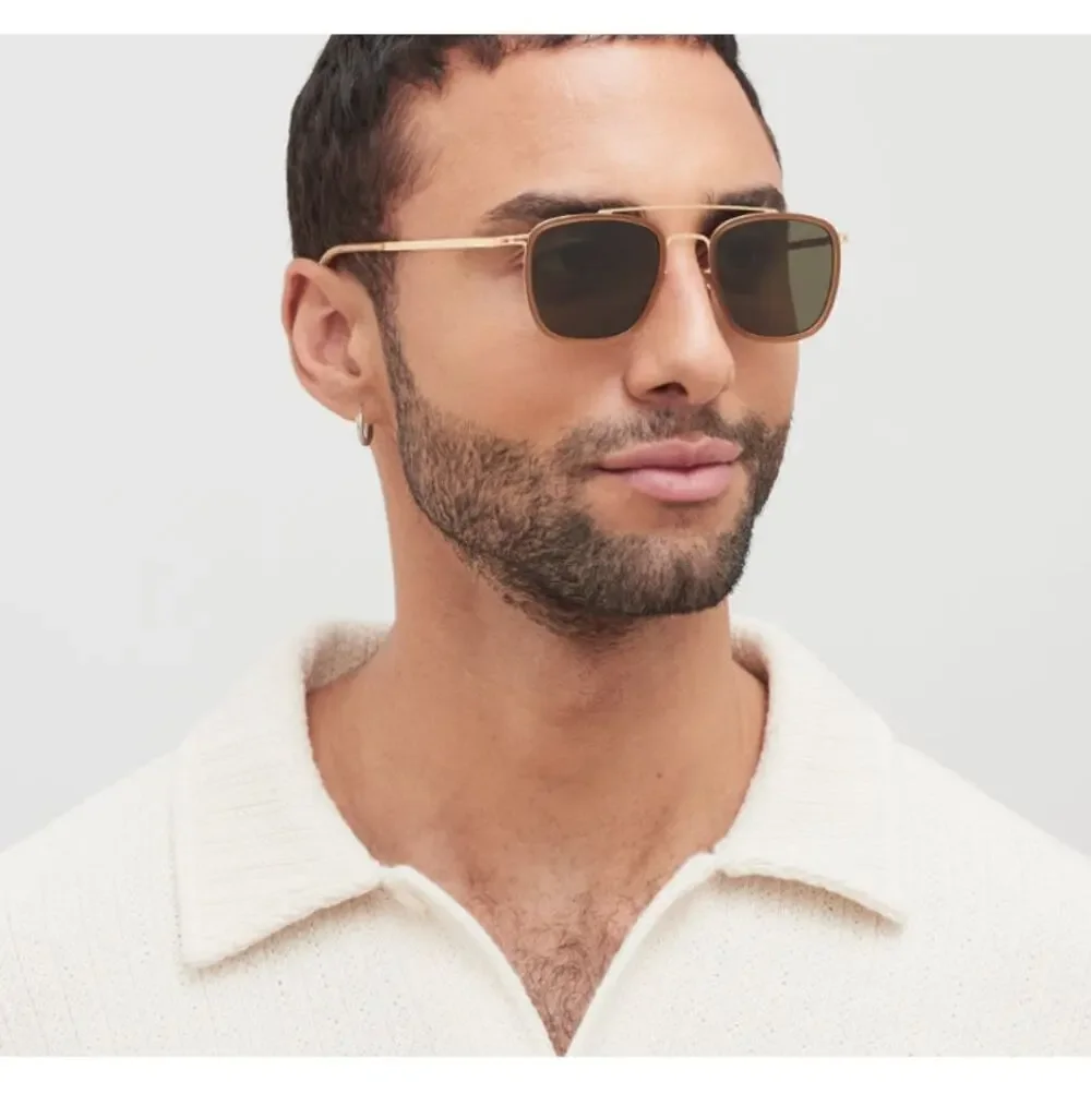 Mykita Men's Gold Brown Jeppe 6U79 Eyewear Sunglasses
